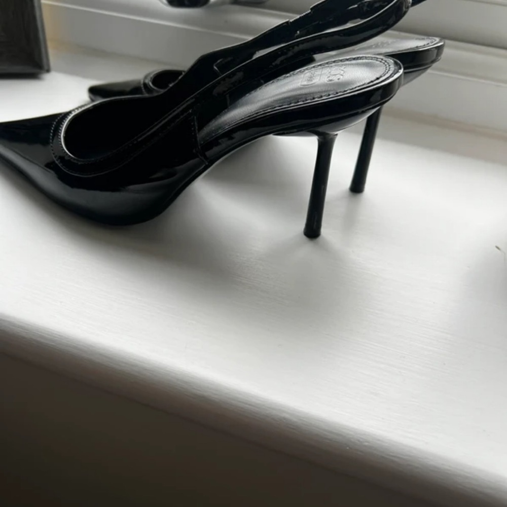 ASOS Black Patent Slingback Heels - Picture 3 of 4